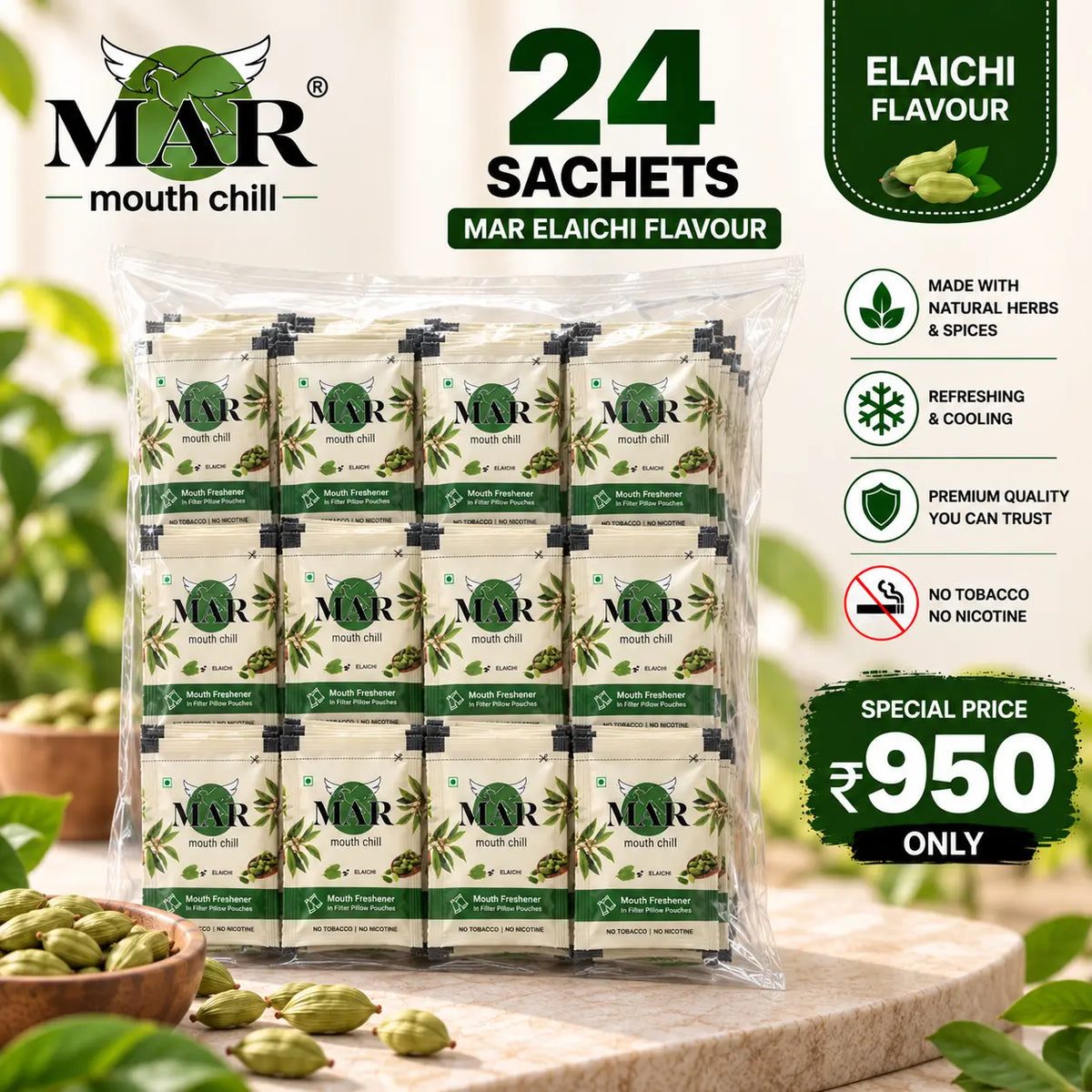 MAR ELAICHI - PACK OF 24